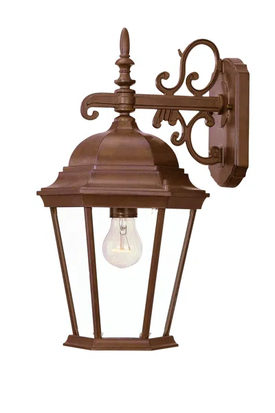 Hivvago Brown Domed Hanging Lantern Wall Light