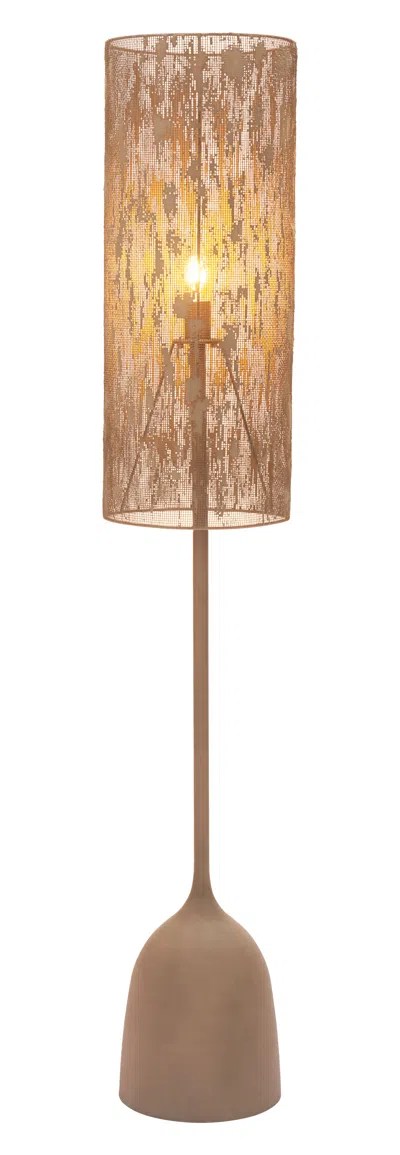 Hivvago Buff Floor Lamp Taupe