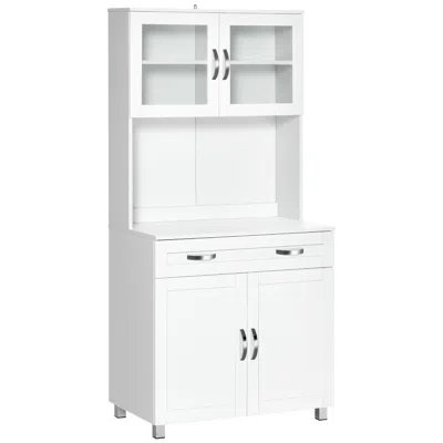 Hivvago Buffet With Hutch For Kitchen Storage And Display