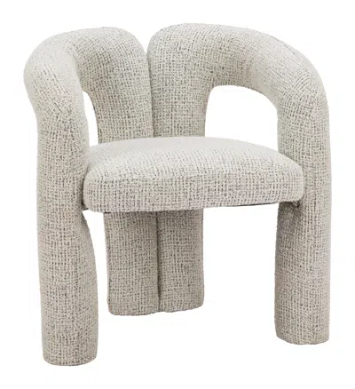 Hivvago Buis Dining Chair Gray In White
