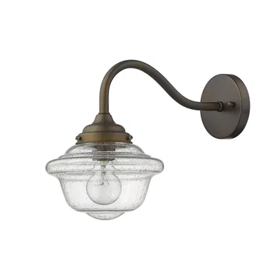 Hivvago Burnished Bronze Vintage Schoolhouse Outdoor Wall Light