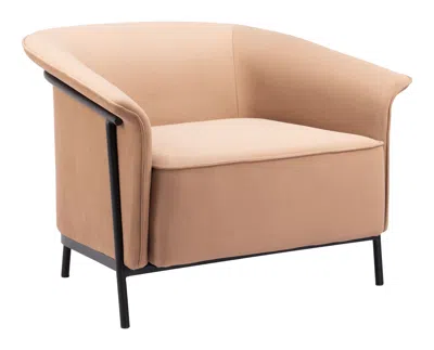 Hivvago Burry Accent Chair Tan In Brown