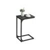 Hivvago C-shaped End Table In Black