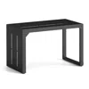 Hivvago C-shaped End Table Convertible Coffee Table With Adjustable Foot Pads-black