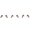 Hivvago Candy Cane Ekkolight Garland 68"l In Brown