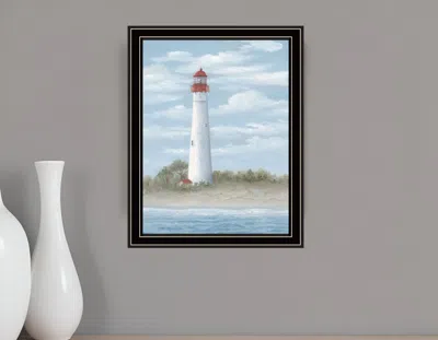 Hivvago Cape May Light Black Framed Print Wall Art