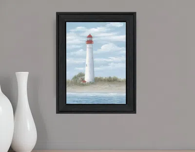 Hivvago Cape May Light Black Framed Print Wall Art