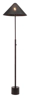 Hivvago Cardo Floor Lamp Bronze In Black
