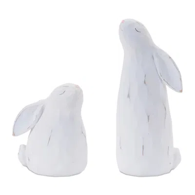 Hivvago Carved Bunny Figurine (set Of 4)