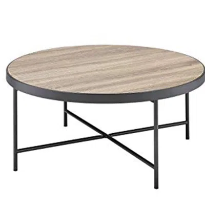 Hivvago Charming Coffee Table, Weathered Oak Brown