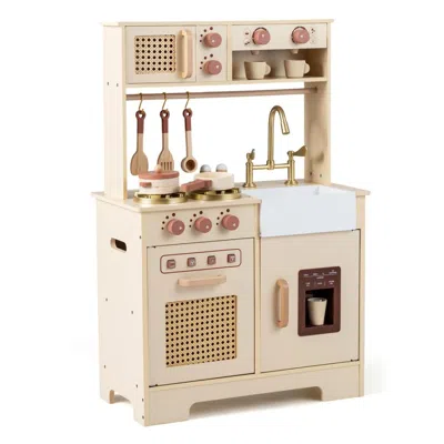 Hivvago Chef Pretend Play Kitchen For Kids With Realistic Lights And Sounds