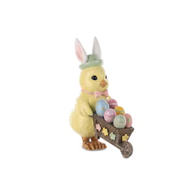 Hivvago Chick W/eggs In Basket (set Of 3) In Multi