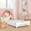 Hivvago Children Twin Size Upholstered Platform Single Bed