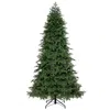 Hivvago Christmas Tree Pre-lit With 11 Light Modes - Artificial Tree With Durable Metal Stand 7 Ft In Green