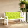 Hivvago Claire 2pc Outdoor Cushion For Bench, Tufted Green Oxford Fabric