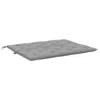 Hivvago Claire Outdoor Cushion For Bench, 47 Inch Light Gray Oxford Fabric In Gray
