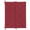 Hivvago Claire Outdoor Cushion For Bench, 47 Inch, Red Tufted Oxford Fabric