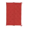 Hivvago Claire Outdoor Cushion For Bench, Button Tufted Red Fabric, 59 Inch In Red