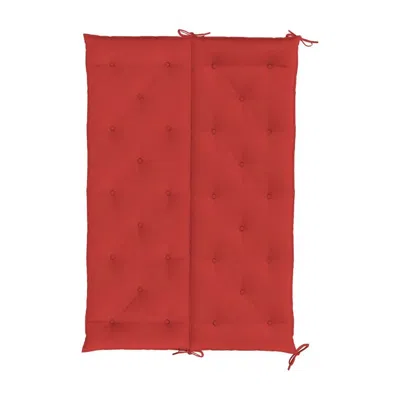 Hivvago Claire Outdoor Cushion For Bench, Button Tufted Red Fabric, 59 Inch