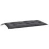 Hivvago Claire Outdoor Cushion For Bench Set Of 2, Dark Gray Fabric, 39 Inch In Black