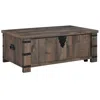 Hivvago Classic 47 Inch Coffee Table, Lift Top Concealed Storage, Rustic Brown Wood In Brown