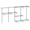 Hivvago Closet System 4-8 Ft Wall-mounted Closet Shelves And Rod