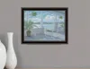 Hivvago Coastal Porch Black Framed Print Wall Art In Multi