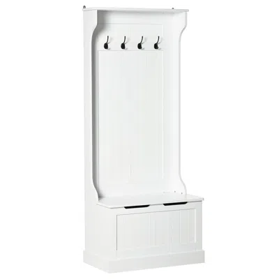 Hivvago Coat Rack Hall Tree With Bench And Shelves