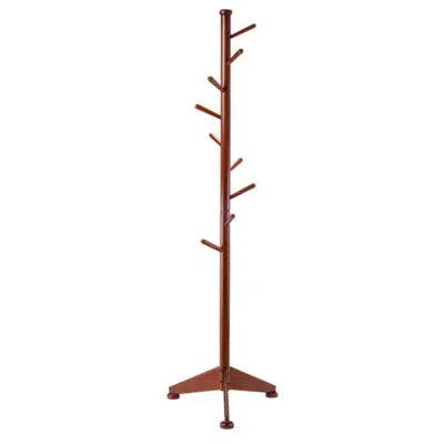 Hivvago Coat Tree 9 Pegs Walnut In Brown