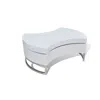 Hivvago Coffee Table, Contemporary Rotating Storage Design, 32 Inch White In White