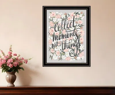 Hivvago Collect Moments Not Things Black Framed Print Wall Art