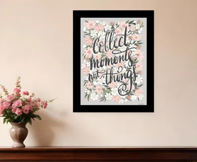 Hivvago Collect Moments Not Things Black Framed Print Wall Art
