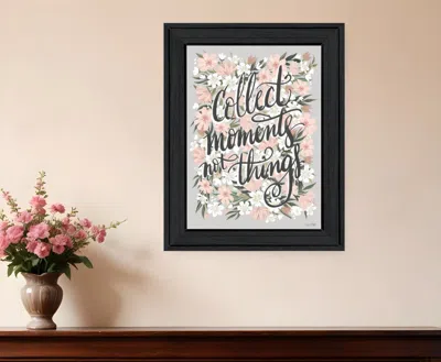 Hivvago Collect Moments Not Things Black Framed Print Wall Art