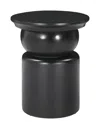 Hivvago Colombo Side Table Black In Black