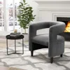 Hivvago Comfy Accent Armchair With Footrest-gray