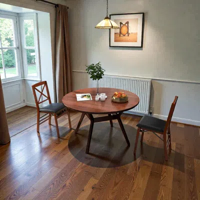 Hivvago Compact Folding Dining Chairs With Reinforced Support - Set Of 2 In Brown