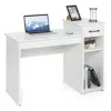 Hivvago Computer Desk Pc Laptop Table With Drawer And Shelf-white