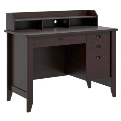 Hivvago Computer Desk Pc Laptop Writing Table Workstation -brown