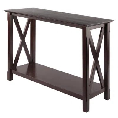 Hivvago Consol Table Cappuccino In Black
