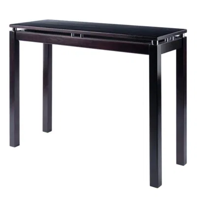 Hivvago Console Table Espresso In Black