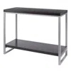 Hivvago Console Table Gray And Espresso