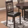 Hivvago Contemporary Armless Dining Side Chair, Espresso Brown & Black, Set Of 2 In Brown