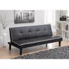 Hivvago Contemporary Sofa Bed, Black