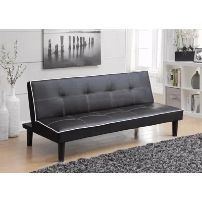 Hivvago Contemporary Sofa Bed, Black