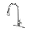 Hivvago Convenient Kitchen Faucet With Pull-out Sprayer - Silver