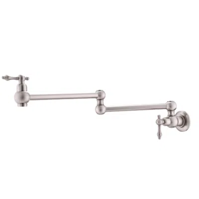 Hivvago Convenient Wall-mounted Brushed Nickel Pot Filler Faucet