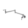 Hivvago Convenient Wall-mounted Chrome Pot Filler Faucet In Metallic