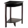 Hivvago Corner Table Cube Storage Espresso