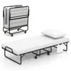 Hivvago Cot Size Folding Bed With Memory Foam Mattress And Pillow