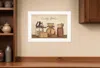 Hivvago Country Kitchen White Framed Print Kitchen Wall Art In Multi